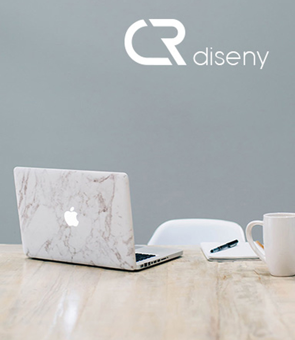 Imagen representativa de los servicios ofrecidos por CR Disseny, incluyendo diseño web, gráfico, branding y UX/UI.