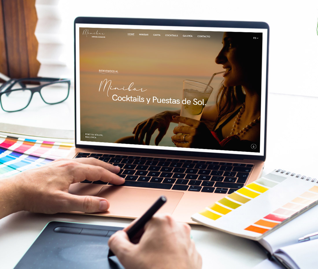 Diseño web creado por CR Disseny, destacando interfaces intuitivas y estéticamente agradables.